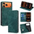 iPhone 17 Pro Max RFID Anti-theft Brush Magnetic Leather Phone Case - Green