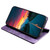 iPhone 17 Pro Max RFID Anti-theft Brush Magnetic Leather Phone Case - Purple