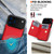 iPhone 17 Pro Max RFID Anti-theft Card Ring Holder Phone Case - Red