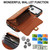 iPhone 17 Pro Max RFID Card Slot Phone Case with Long Lanyard - Brown