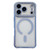 iPhone 17 Pro Max Rhinestone Clear Acrylic Electroplated Magnetic Phone Case - Blue