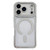 iPhone 17 Pro Max Rhinestone Clear Acrylic Electroplated Magnetic Phone Case - Silver