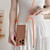 iPhone 17 Pro Max Rhinestone Clear Acrylic Electroplated Magnetic Phone Case with Neck Lanyard - Orange