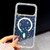 iPhone 17 Pro Max Rhinestone Dual-side IMD PC Hybrid TPU Magnetic Phone Case - Stars Transparent
