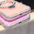 iPhone 17 Pro Max Rhinestone Glitter Kickstand Dual-side IMD Phone Case - Heart Transparent