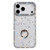 iPhone 17 Pro Max Rhinestone Ring Holder Dual-side IMD PC Hybrid TPU Phone Case - Glitter Stars