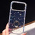 iPhone 17 Pro Max Rhinestone Ring Holder Dual-side IMD PC Hybrid TPU Phone Case - Glitter Stars