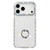 iPhone 17 Pro Max Rhinestone Ring Holder Dual-side IMD PC Hybrid TPU Phone Case - Glitter Transparent