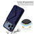 iPhone 17 Pro Max Rhombic Texture Card Bag RFID Phone Case with Long Lanyard - Blue