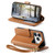 iPhone 17 Pro Max Rhombic Texture Zipper Wallet Metal Bow-knot Vegan Leather Phone Case with Strap - Brown