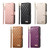 iPhone 17 Pro Max Rhombic Texture Zipper Wallet Metal Bow-knot Vegan Leather Phone Case with Strap - Pink