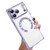 iPhone 17 Pro Max Right Angle Square Electroplated CD Pattern TPU MagSafe Phone Case - Light Purple