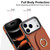 iPhone 17 Pro Max Ring Holder Card Bag Skin Feel Phone Case - Brown