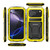 iPhone 17 Pro Max R-JUST Metal + Silicone + Tempered Glass Life Waterproof Phone Case with Holder - Yellow