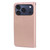 iPhone 17 Pro Max Rose Embossed Flip PU Leather Phone Case - Rose Gold