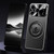 iPhone 17 Pro Max Rotating Holder Frosted Metal Phone Case - Black