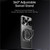 iPhone 17 Pro Max Rotating Holder Frosted Metal Phone Case - Titanium