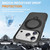 iPhone 17 Pro Max Rotating Pivot Bracket Magnetic Phone Case - Black