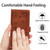 iPhone 17 Pro Max Secret Garden Butterfly Pattern Leather Phone Case - Brown