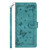 iPhone 17 Pro Max Secret Garden Butterfly Pattern Leather Phone Case - Green