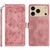 iPhone 17 Pro Max Secret Garden Butterfly Pattern Leather Phone Case - Pink