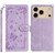 iPhone 17 Pro Max Secret Garden Butterfly Pattern Leather Phone Case - Purple