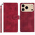iPhone 17 Pro Max Secret Garden Butterfly Pattern Leather Phone Case - Red