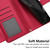 iPhone 17 Pro Max Seven Card Slots Zipper Wallet Leather Phone Case with Lanyard - Red