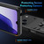 iPhone 17 Pro Max Shockproof Metal Ring Holder Phone Case - Black