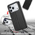 iPhone 17 Pro Max Shockproof PU + TPU Leather Phone Case - Black