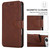 iPhone 17 Pro Max Shockproof PU + TPU Leather Phone Case - Brown