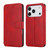iPhone 17 Pro Max Shockproof PU + TPU Leather Phone Case - Red