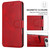 iPhone 17 Pro Max Shockproof PU + TPU Leather Phone Case - Red