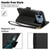 iPhone 17 Pro Max Side Buckle RFID Anti-theft Leather Phone Case - Black