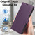 iPhone 17 Pro Max Side Buckle RFID Anti-theft Leather Phone Case - Dark Purple
