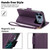 iPhone 17 Pro Max Side Buckle RFID Anti-theft Leather Phone Case - Dark Purple