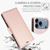 iPhone 17 Pro Max Side Buckle RFID Anti-theft Leather Phone Case - Rose Gold