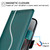 iPhone 17 Pro Max Side Buckle S Curve Leather Phone Case - Green