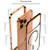 iPhone 17 Pro Max Single-sided Snap Buckle Metal Frame Frosted MagSafe Phone Case - Titanium