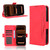 iPhone 17 Pro Max Skin Feel Calf Texture Card Slots Leather Phone Case - Red