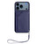 iPhone 17 Pro Max Skin Feel Four Card Slots Phone Case with Wrist Strap - Blue