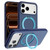iPhone 17 Pro Max Skin Feel Frosted 360 Degree Rotation Holder Magnetic Phone Case - Blue