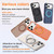 iPhone 17 Pro Max Skin Feel Frosted 360 Degree Rotation Holder Magnetic Phone Case - Orange