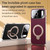 iPhone 17 Pro Max Skin Feel Leather Texture Cooling MagSafe Phone Case with 360 Degrees Rotating Holder - Grey
