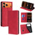 iPhone 17 Pro Max Skin Feel Magnetic Leather Phone Case - Red