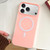 iPhone 17 Pro Max Skin Feel MagSafe Magnetic PC Hybrid TPU Phone Case - Pink