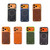 iPhone 17 Pro Max Skin Feel PC + Technology Cloth Magnetic Phone Case - Orange Brown