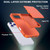 iPhone 17 Pro Max Skin Feel PC Hybrid TPU Horizontal Hidden Mirror Card Bag Phone Case - Orange