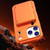 iPhone 17 Pro Max Skin Feel PC Hybrid TPU Horizontal Hidden Mirror Card Bag Phone Case - Orange