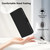 iPhone 17 Pro Max Skin Feel Solid Color Leather Phone Case with Lanyard - Black